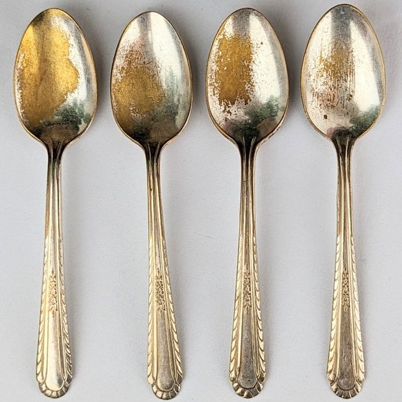 Antique Silver Plated Forks & Spoons Silverware | 1930s Holmes Tuttle Wentworth - Picture 9 of 10